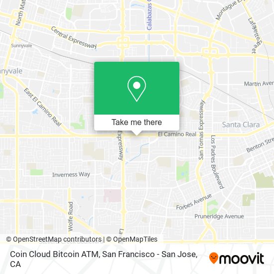 Mapa de Coin Cloud Bitcoin ATM