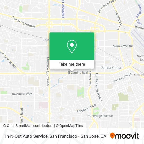 Mapa de In-N-Out Auto Service