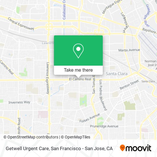 Getwell Urgent Care map