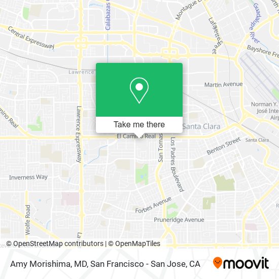 Amy Morishima, MD map