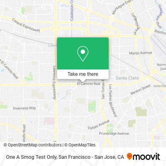 One A Smog Test Only map