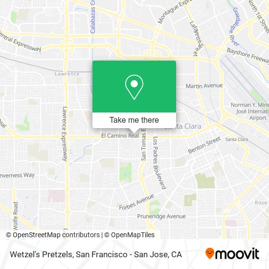 Mapa de Wetzel's Pretzels