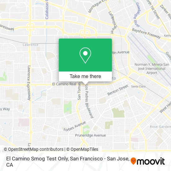 Mapa de El Camino Smog Test Only