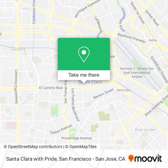 Santa Clara with Pride map