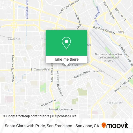 Santa Clara with Pride map