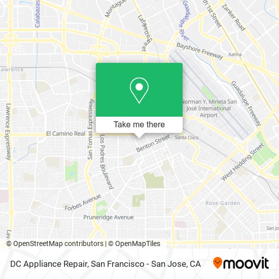 Mapa de DC Appliance Repair