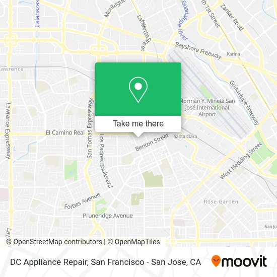 DC Appliance Repair map