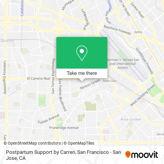 Postpartum Support by Carren map