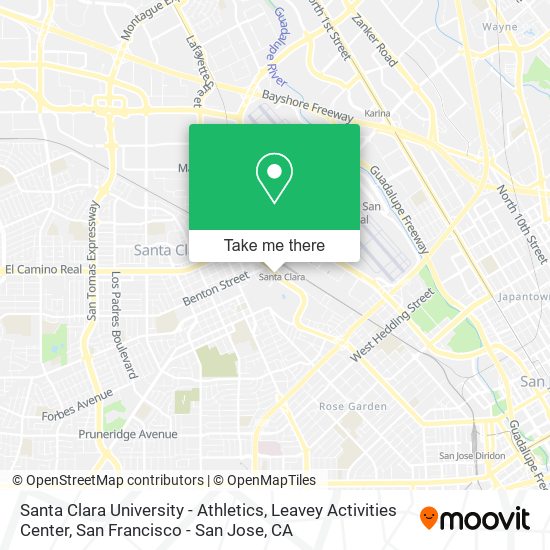 Santa Clara University - Athletics, Leavey Activities Center map