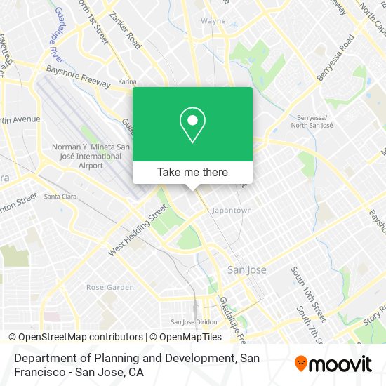 Department of Planning and Development map