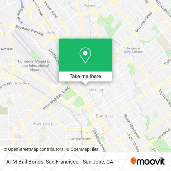 ATM Bail Bonds map