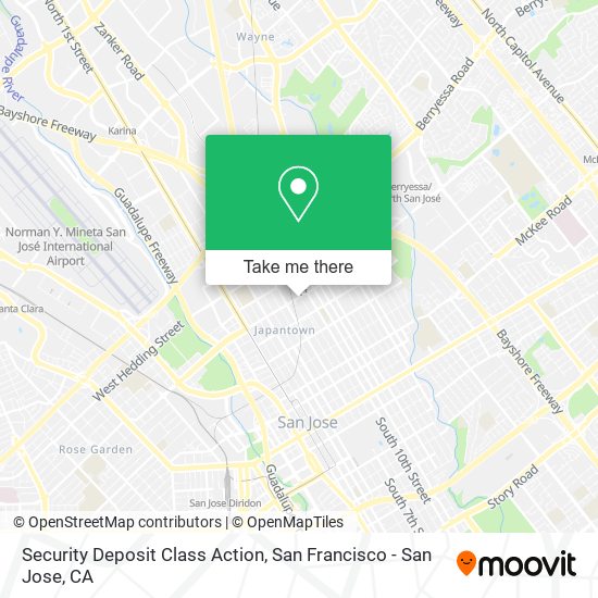 Mapa de Security Deposit Class Action