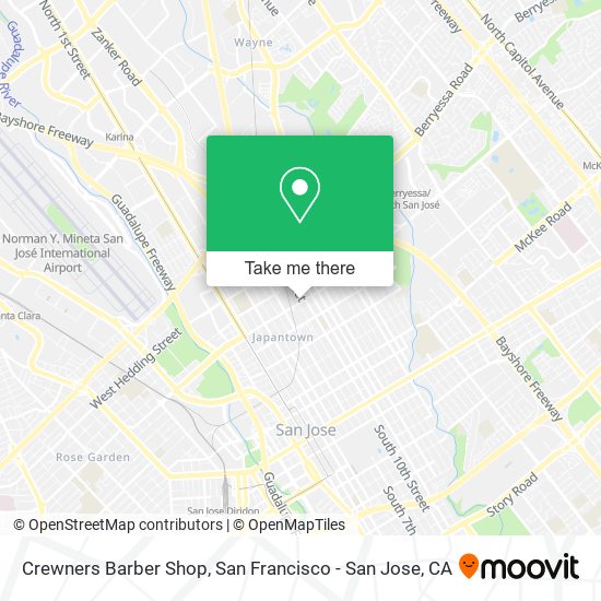 Mapa de Crewners Barber Shop