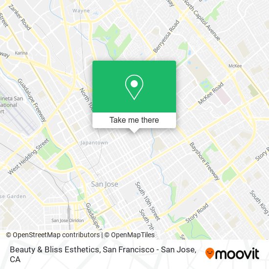 Mapa de Beauty & Bliss Esthetics