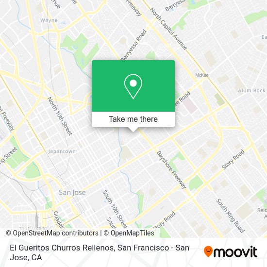 Mapa de El Gueritos Churros Rellenos
