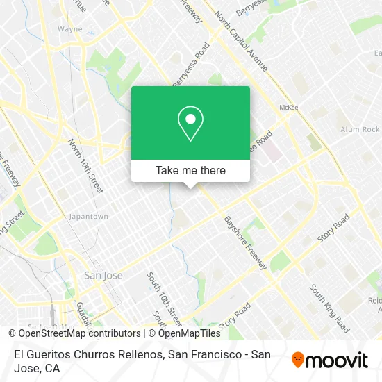 Mapa de El Gueritos Churros Rellenos