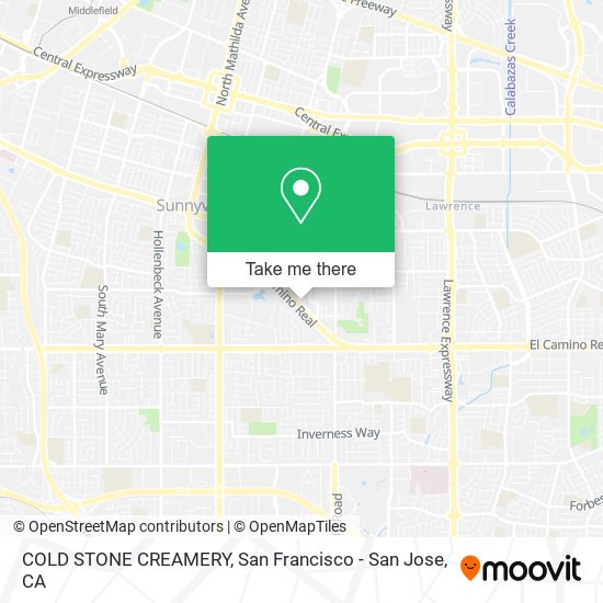 Mapa de COLD STONE CREAMERY