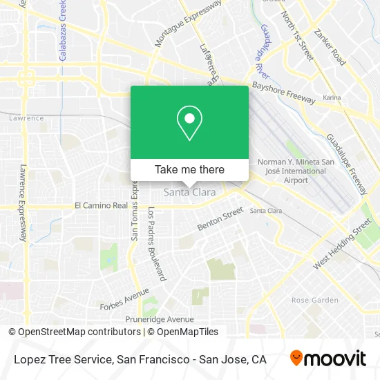 Lopez Tree Service map