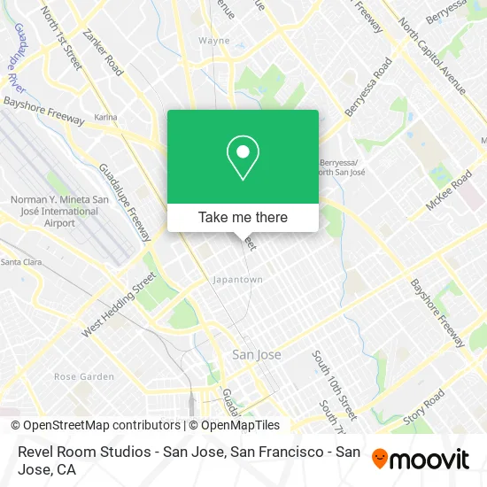 Revel Room Studios - San Jose map