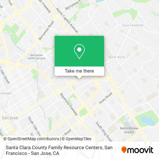 Santa Clara County Family Resource Centers map