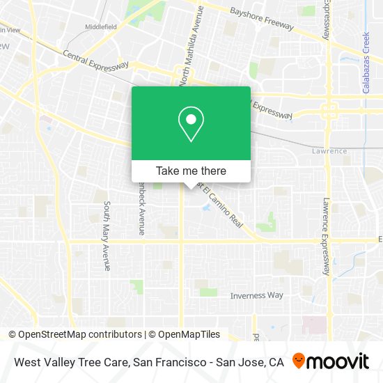 West Valley Tree Care map