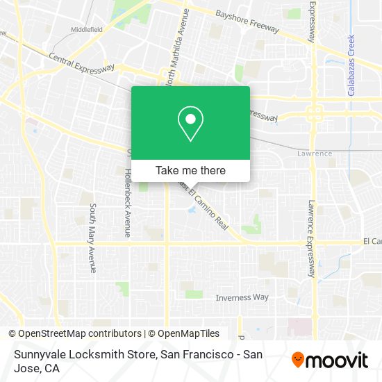 Sunnyvale Locksmith Store map