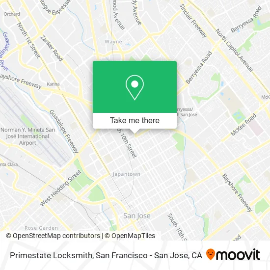 Primestate Locksmith map