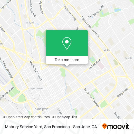 Mapa de Mabury Service Yard