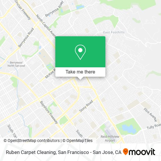 Ruben Carpet Cleaning map