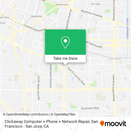 Mapa de Clickaway Computer + Phone + Network Repair
