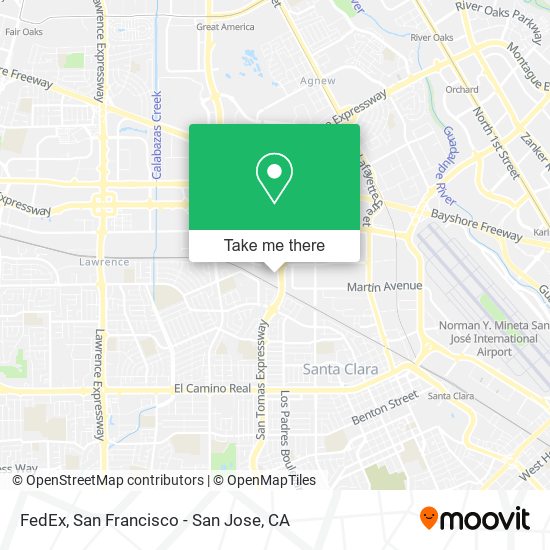 Mapa de FedEx