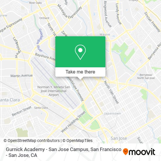 Gurnick Academy - San Jose Campus map