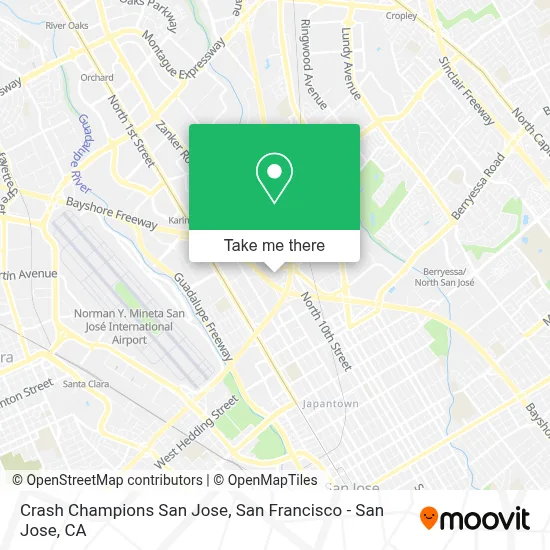 Crash Champions San Jose map