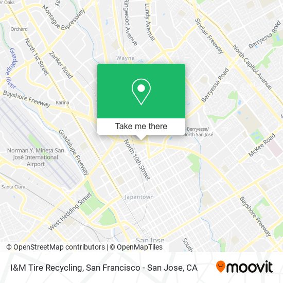 Mapa de I&M Tire Recycling