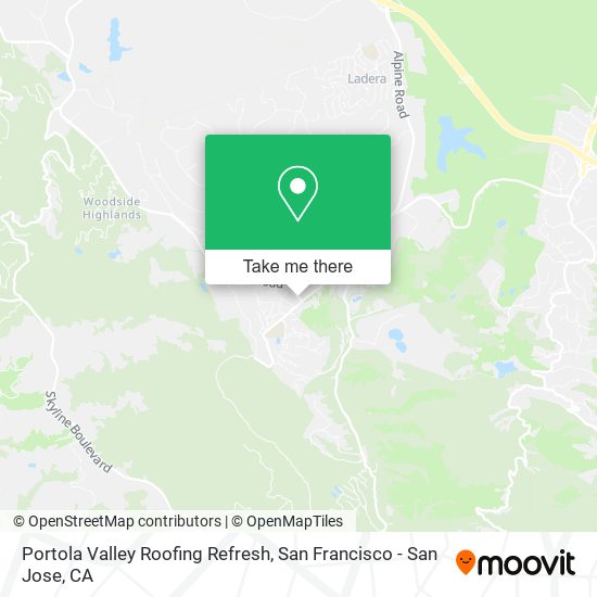 Portola Valley Roofing Refresh map