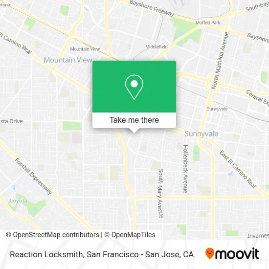 Reaction Locksmith map