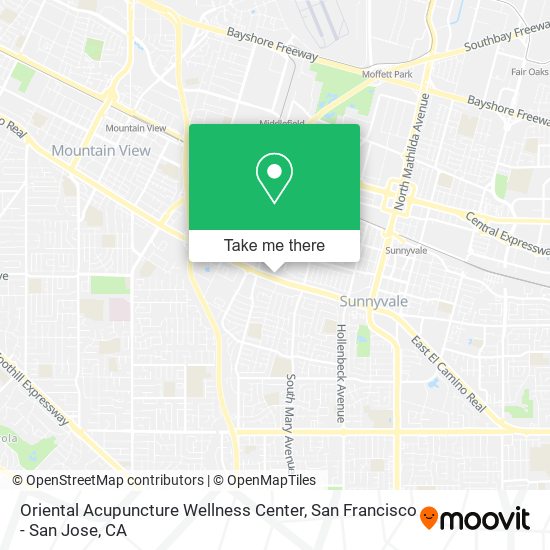 Mapa de Oriental Acupuncture Wellness Center