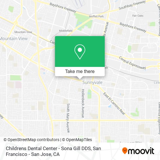 Mapa de Childrens Dental Center - Sona Gill DDS