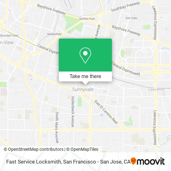 Fast Service Locksmith map