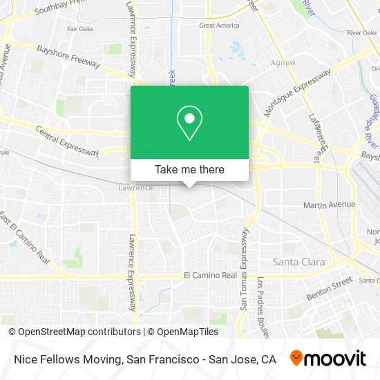 Mapa de Nice Fellows Moving
