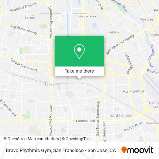 Mapa de Bravo Rhythmic Gym