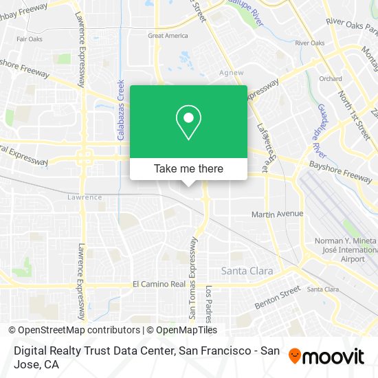 Digital Realty Trust Data Center map