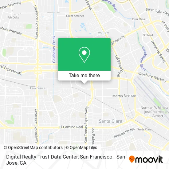 Mapa de Digital Realty Trust Data Center