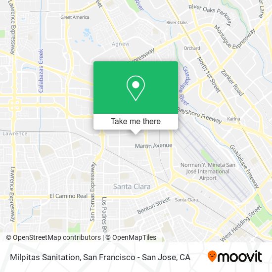 Mapa de Milpitas Sanitation