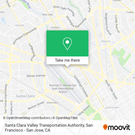 Santa Clara Valley Transportation Authority map