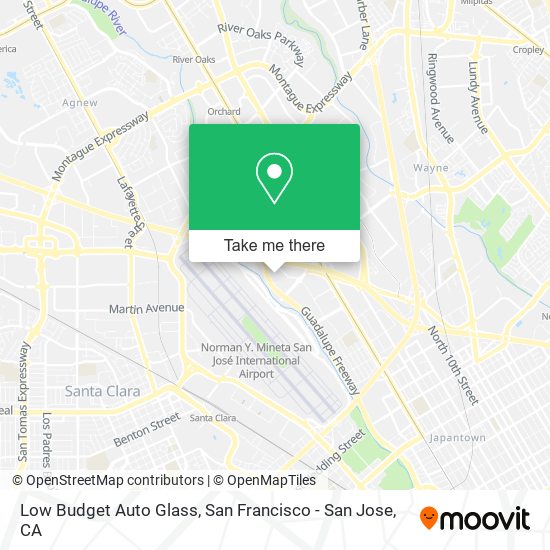 Low Budget Auto Glass map