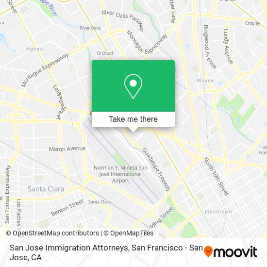 San Jose Immigration Attorneys map