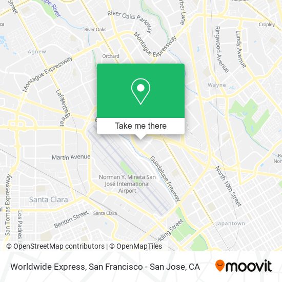 Worldwide Express map