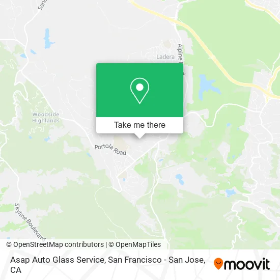 Mapa de Asap Auto Glass Service