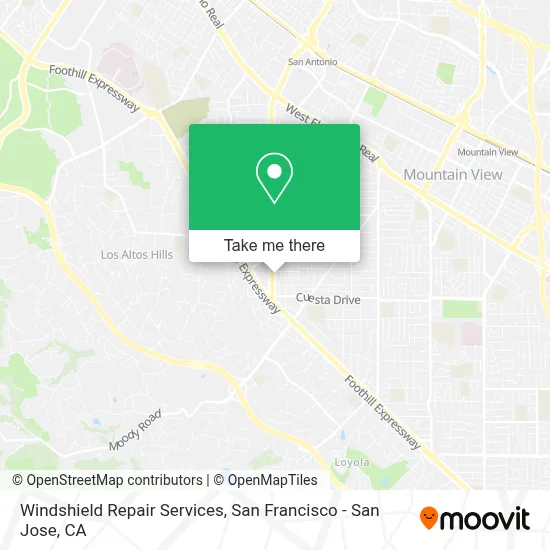 Windshield Repair Services map
